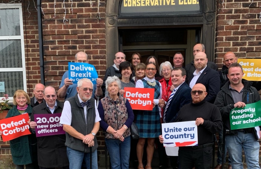 Claire with Members of Blackburn Conservatives