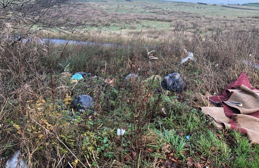 Waste Dumped at Layby